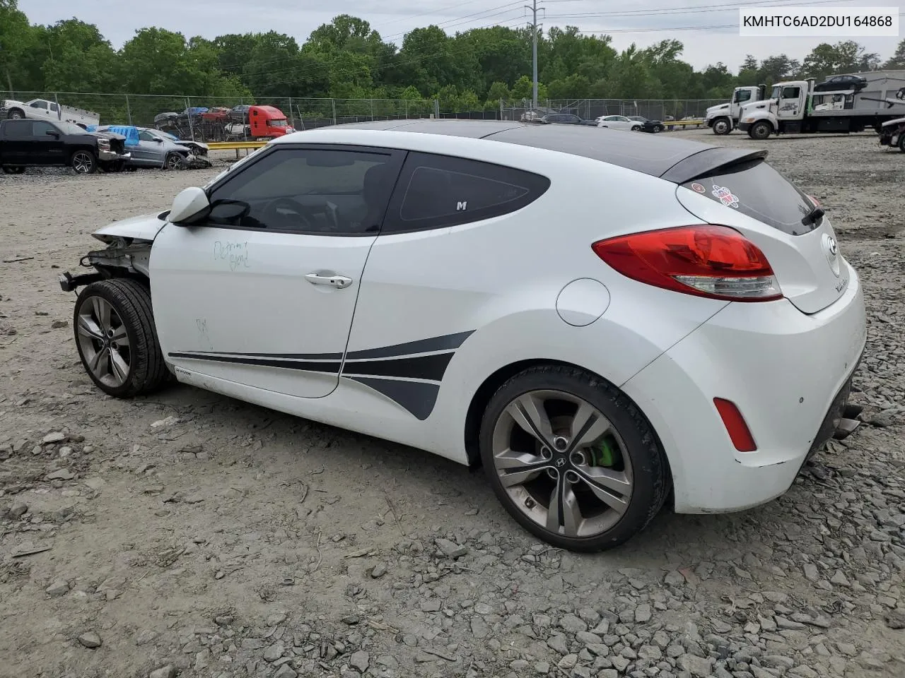 2013 Hyundai Veloster VIN: KMHTC6AD2DU164868 Lot: 53873024