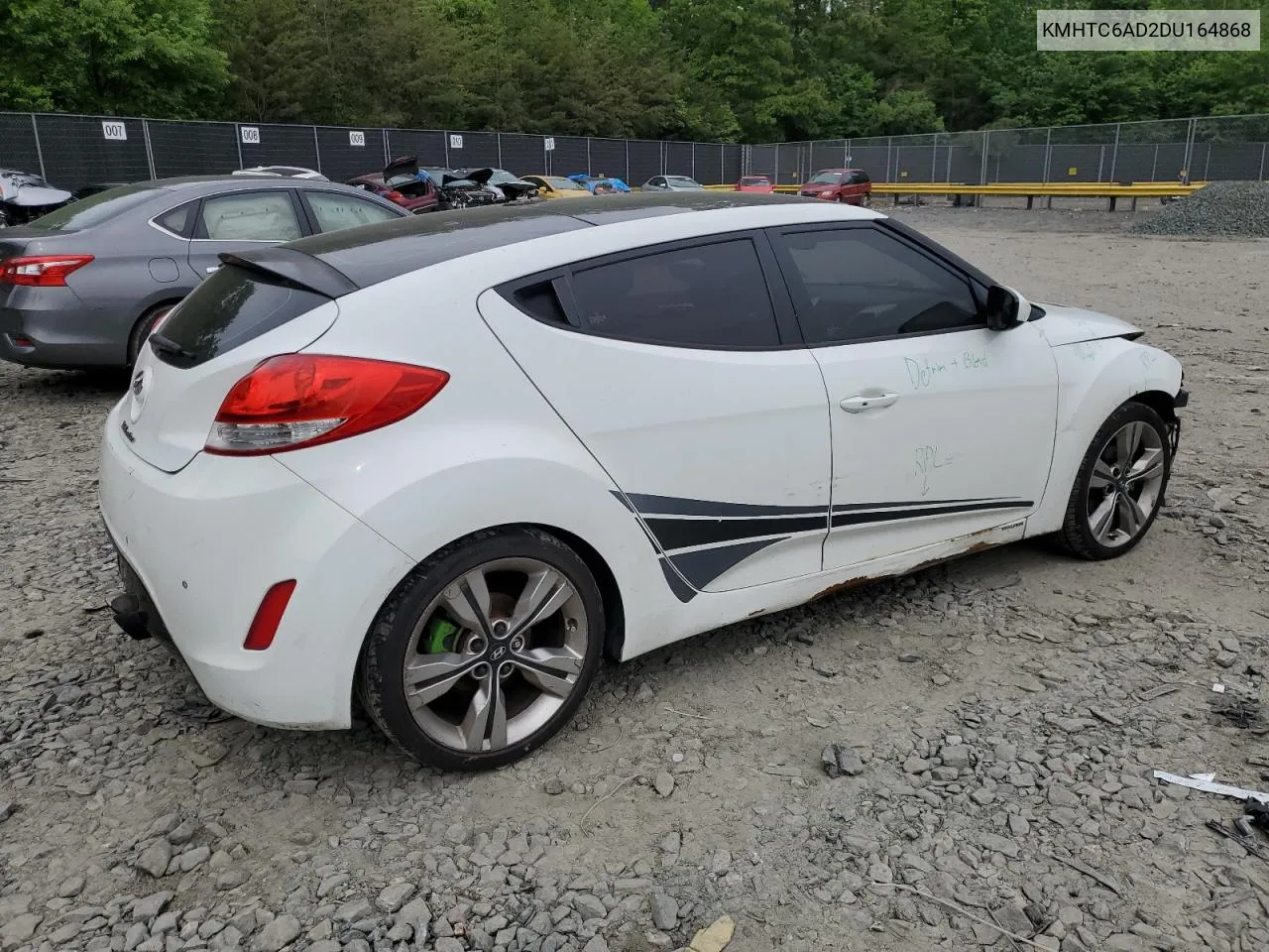 2013 Hyundai Veloster VIN: KMHTC6AD2DU164868 Lot: 53873024