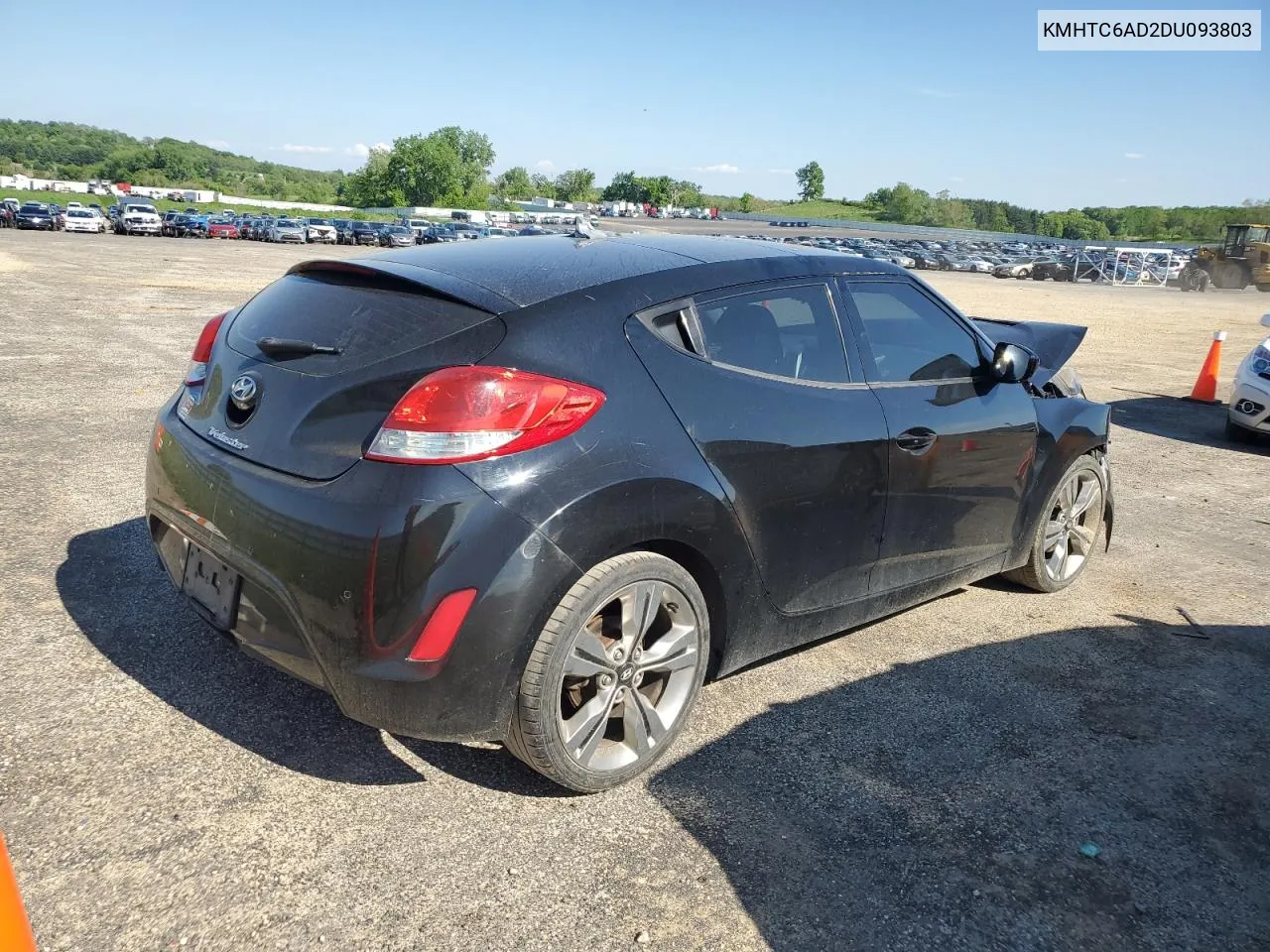 2013 Hyundai Veloster VIN: KMHTC6AD2DU093803 Lot: 55479614