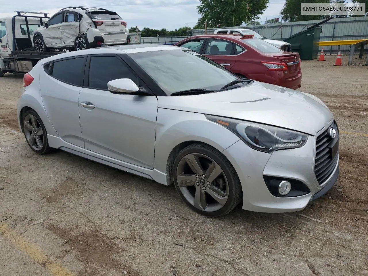 2013 Hyundai Veloster Turbo VIN: KMHTC6AE6DU098771 Lot: 56451364