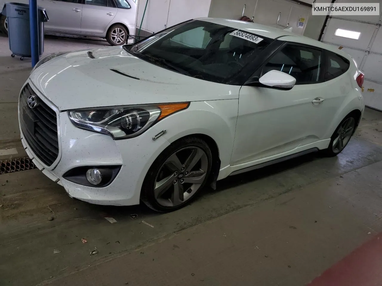 2013 Hyundai Veloster Turbo VIN: KMHTC6AEXDU169891 Lot: 56524893