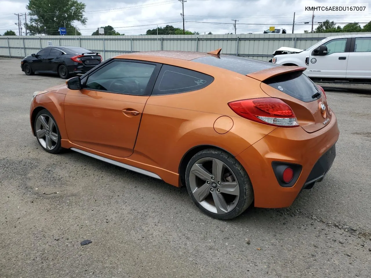 2013 Hyundai Veloster Turbo VIN: KMHTC6AE8DU167007 Lot: 57145244