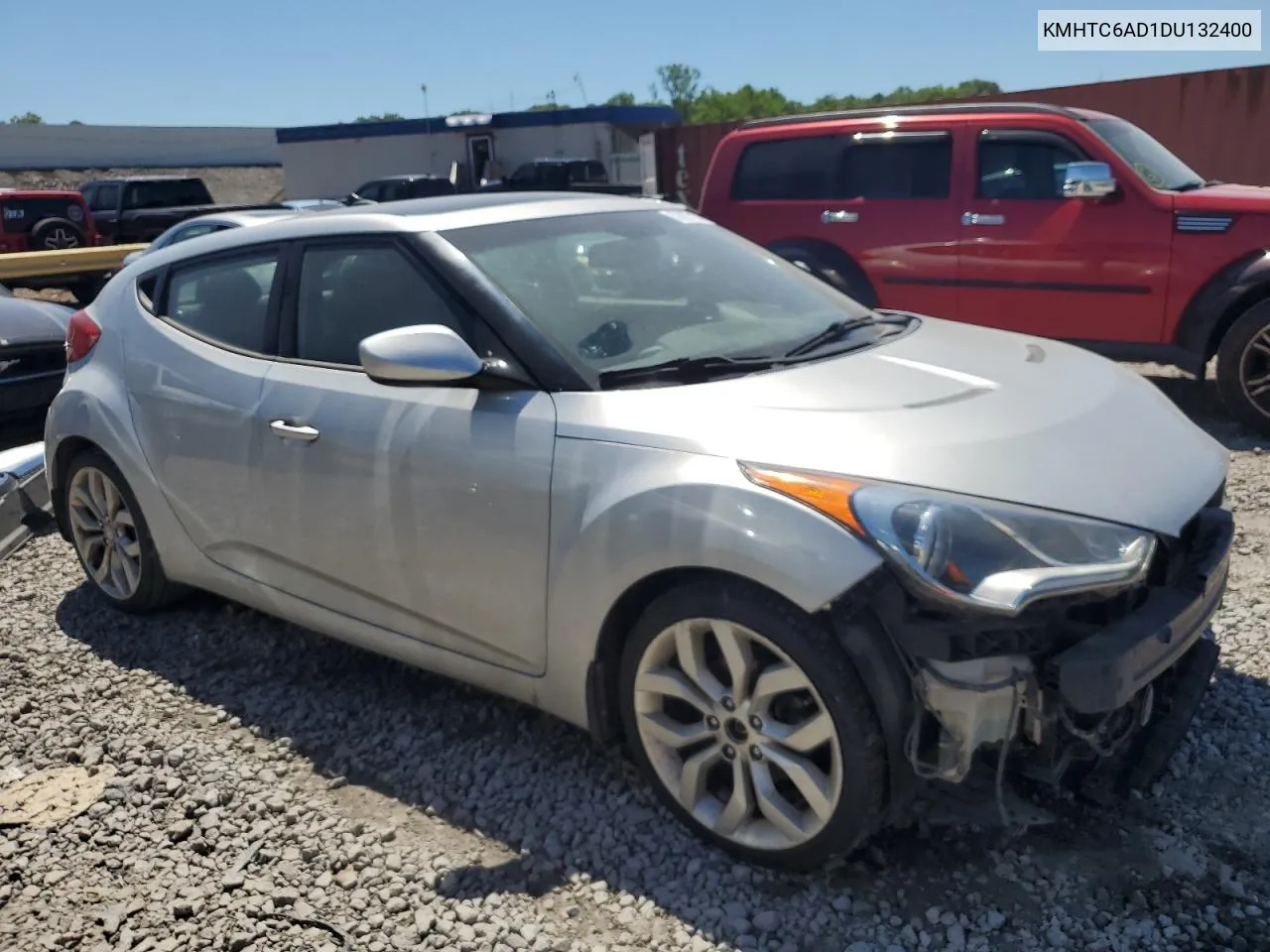 2013 Hyundai Veloster VIN: KMHTC6AD1DU132400 Lot: 57627714