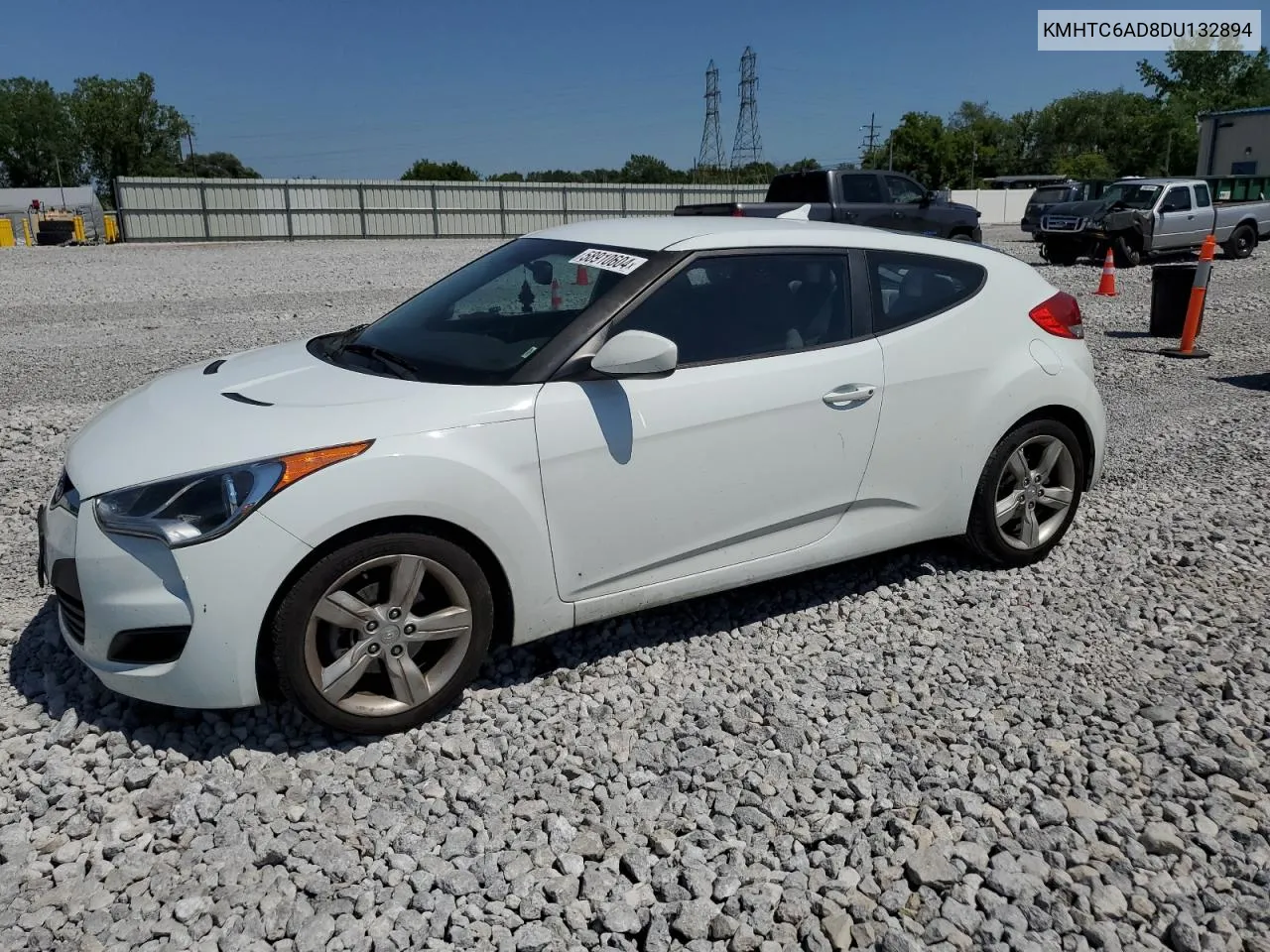 2013 Hyundai Veloster VIN: KMHTC6AD8DU132894 Lot: 58910604