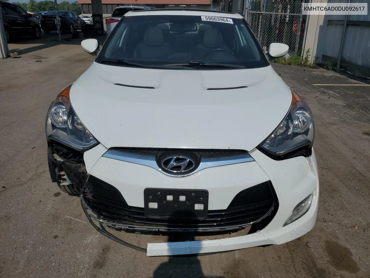 2013 Hyundai Veloster VIN: KMHTC6AD0DU092617 Lot: 59063964