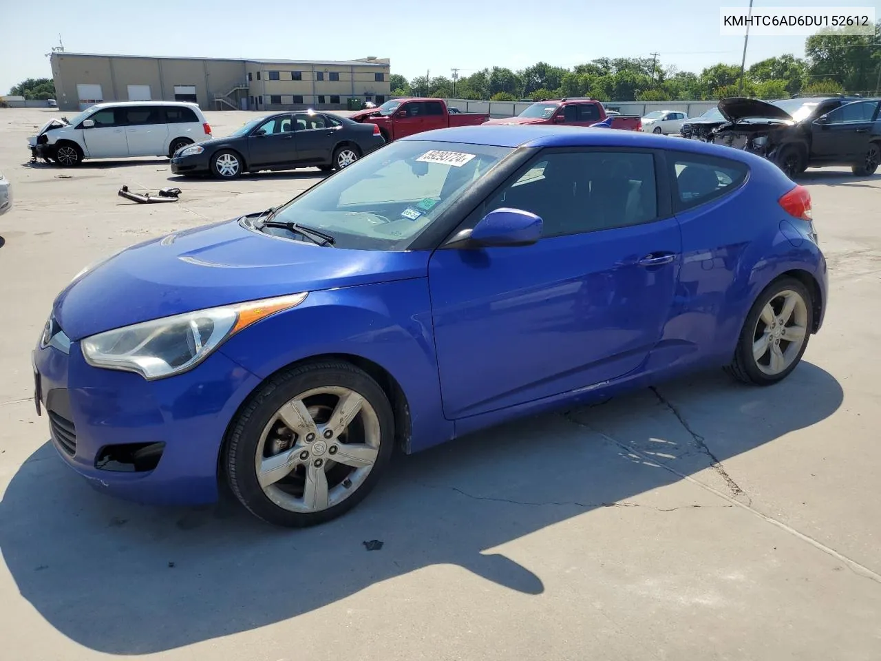 2013 Hyundai Veloster VIN: KMHTC6AD6DU152612 Lot: 59293724