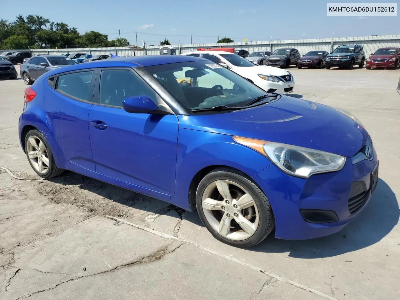 2013 Hyundai Veloster VIN: KMHTC6AD6DU152612 Lot: 59293724