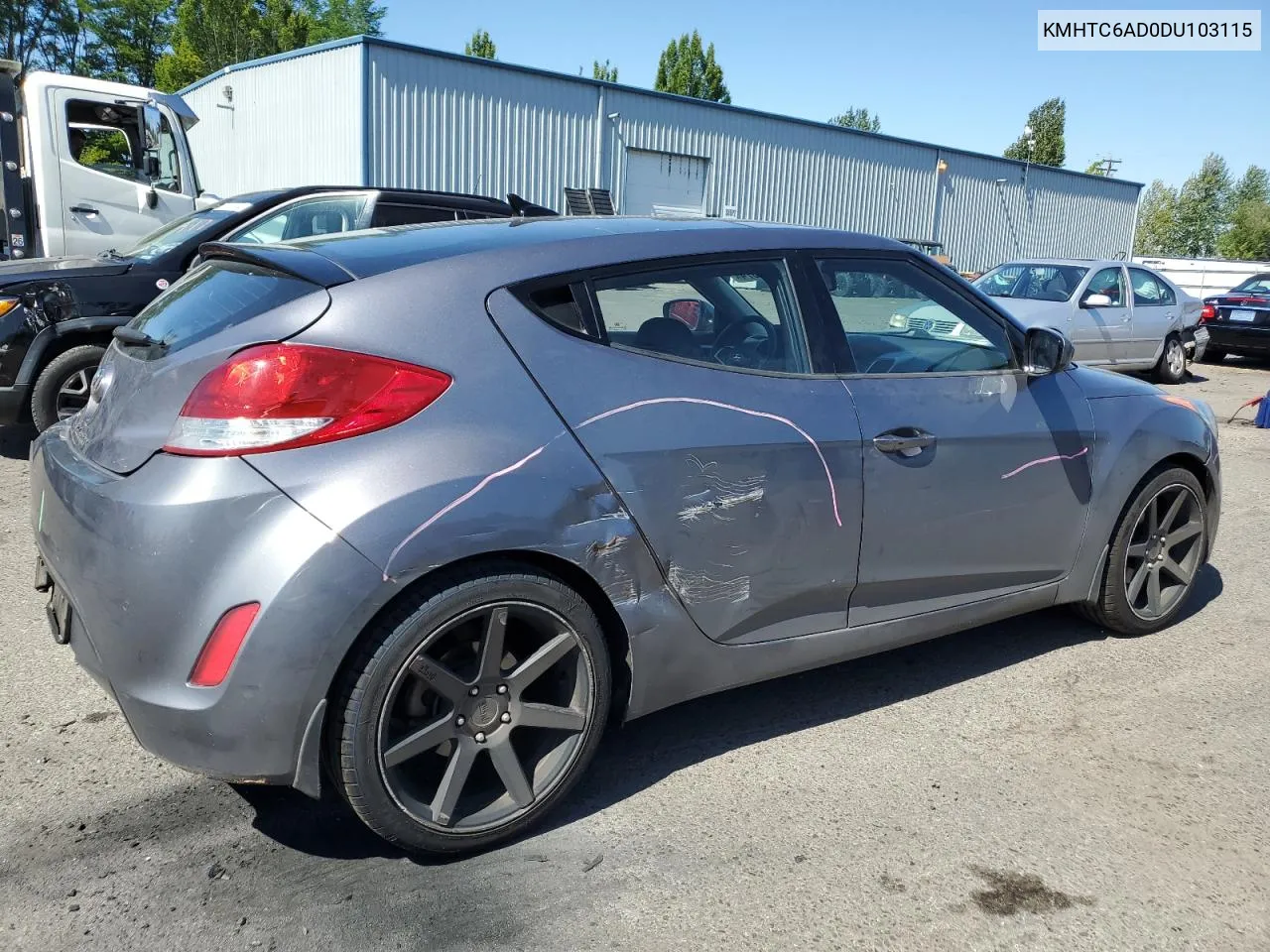 KMHTC6AD0DU103115 2013 Hyundai Veloster