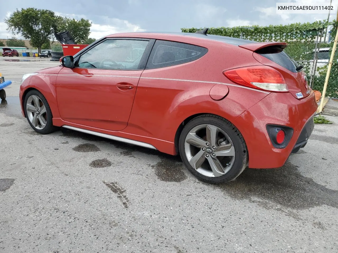 2013 Hyundai Veloster Turbo VIN: KMHTC6AE9DU111402 Lot: 61128114