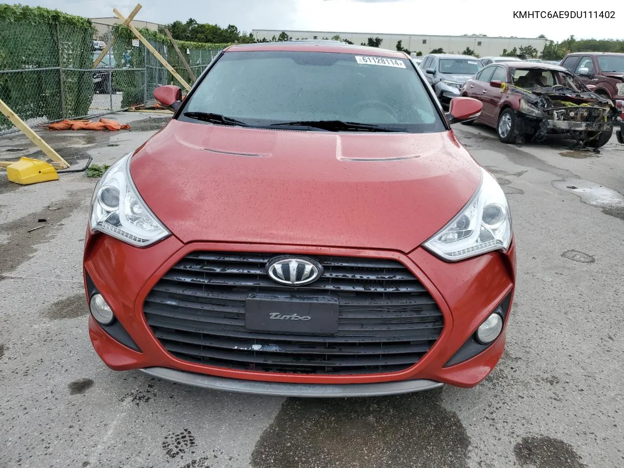 2013 Hyundai Veloster Turbo VIN: KMHTC6AE9DU111402 Lot: 61128114