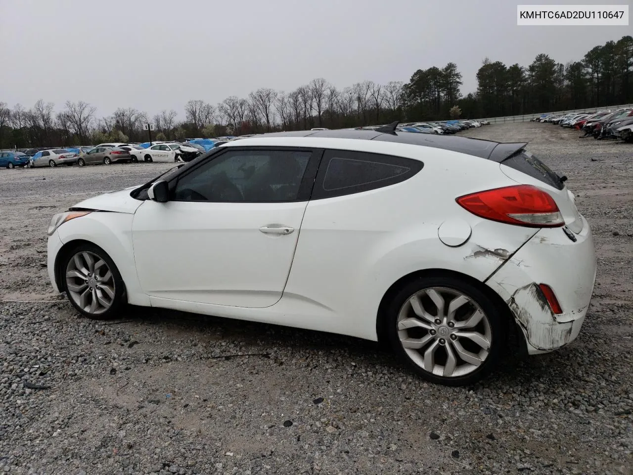 2013 Hyundai Veloster VIN: KMHTC6AD2DU110647 Lot: 63591044