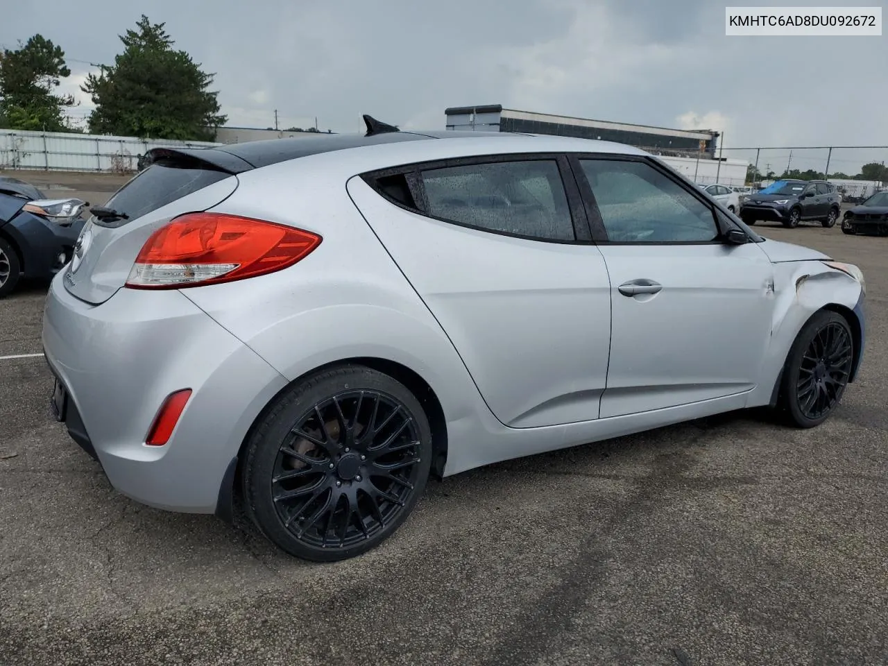 2013 Hyundai Veloster VIN: KMHTC6AD8DU092672 Lot: 63773024