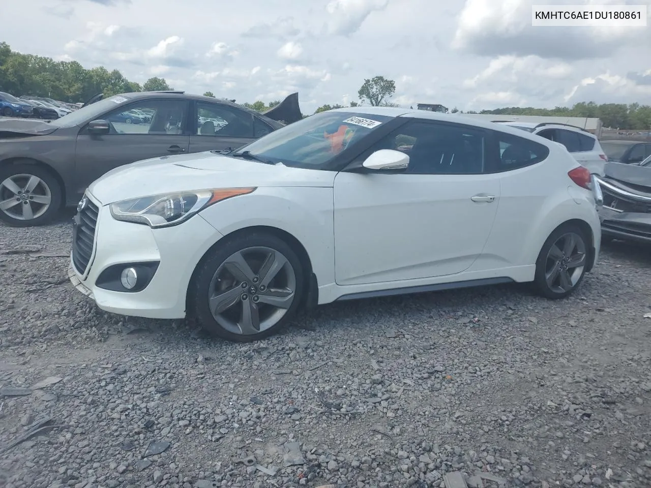 2013 Hyundai Veloster Turbo VIN: KMHTC6AE1DU180861 Lot: 64166174