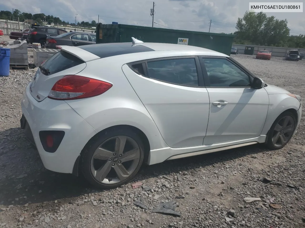 2013 Hyundai Veloster Turbo VIN: KMHTC6AE1DU180861 Lot: 64166174