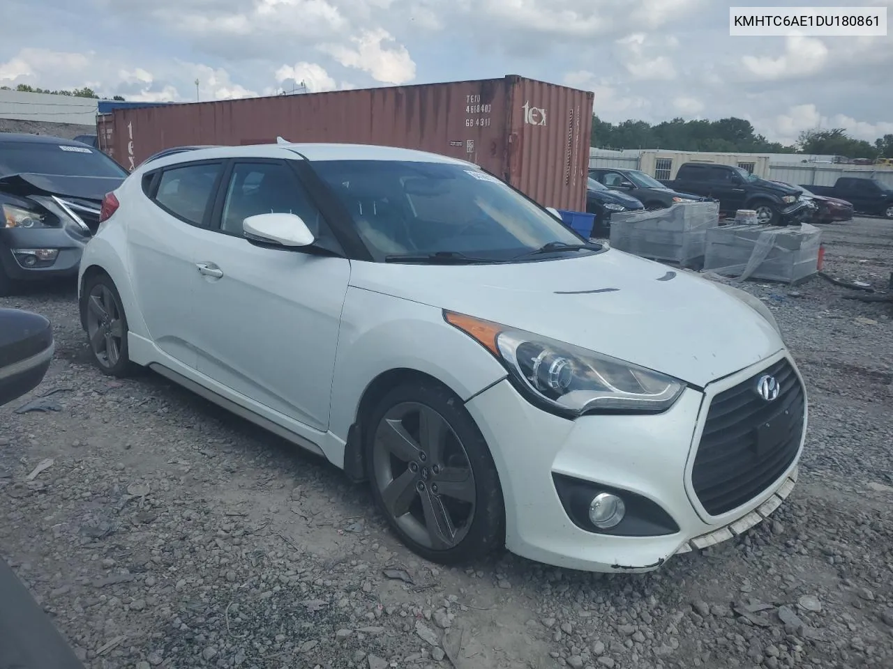 2013 Hyundai Veloster Turbo VIN: KMHTC6AE1DU180861 Lot: 64166174