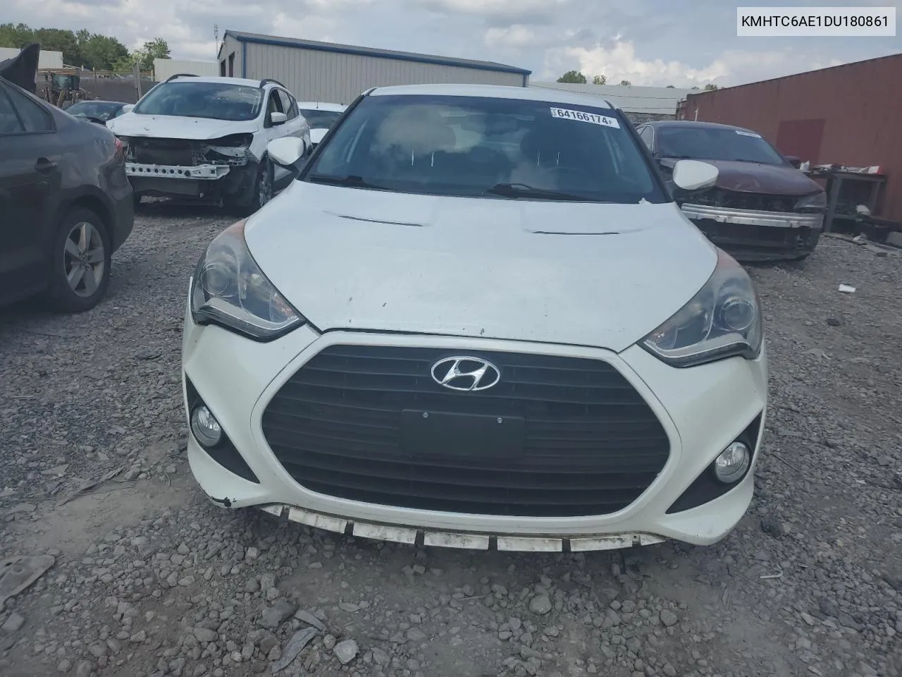 2013 Hyundai Veloster Turbo VIN: KMHTC6AE1DU180861 Lot: 64166174