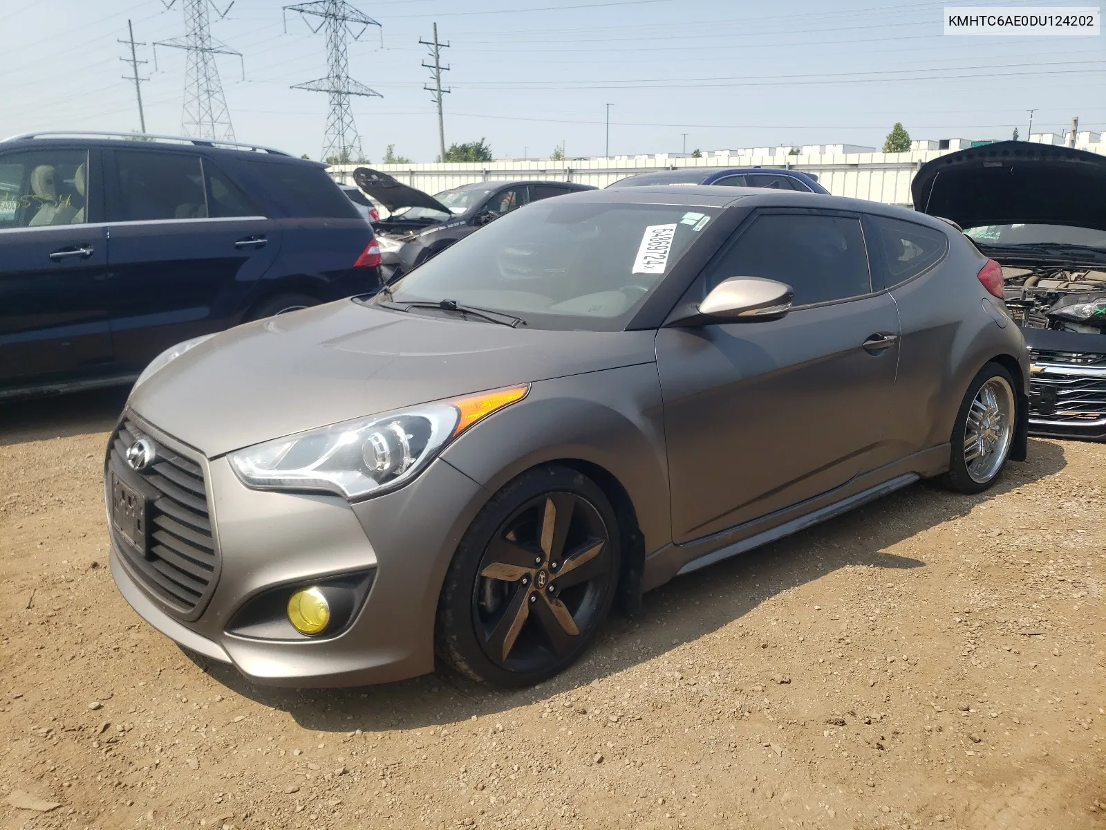 KMHTC6AE0DU124202 2013 Hyundai Veloster Turbo