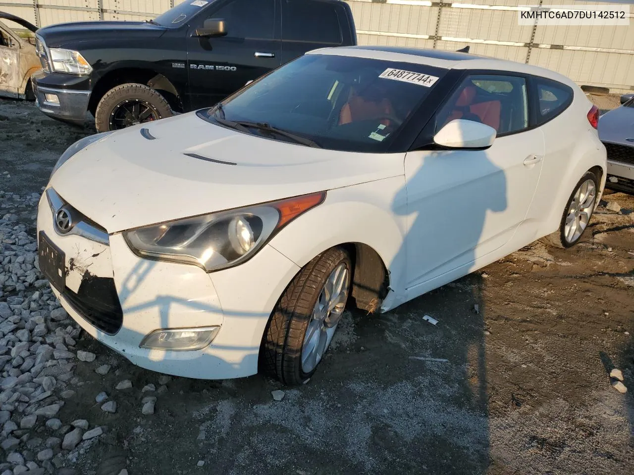 2013 Hyundai Veloster VIN: KMHTC6AD7DU142512 Lot: 64877744