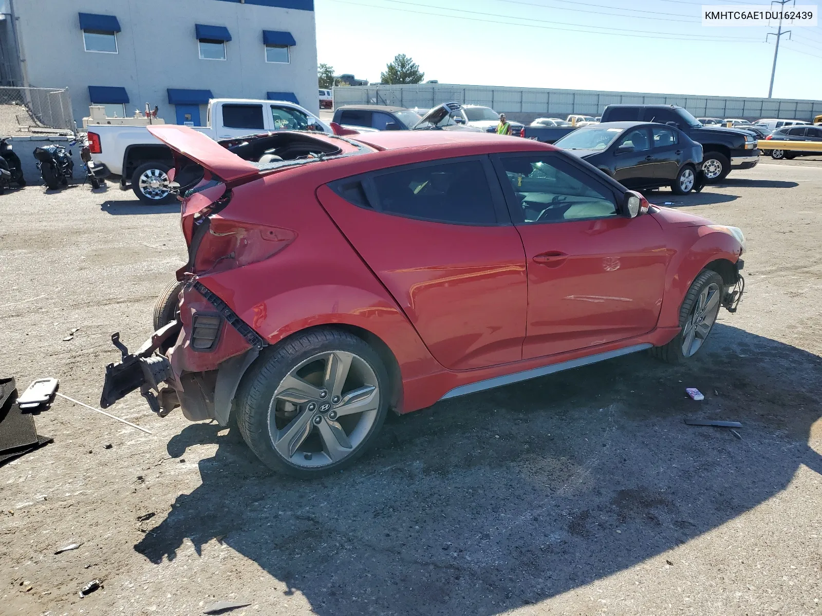 2013 Hyundai Veloster Turbo VIN: KMHTC6AE1DU162439 Lot: 65141334