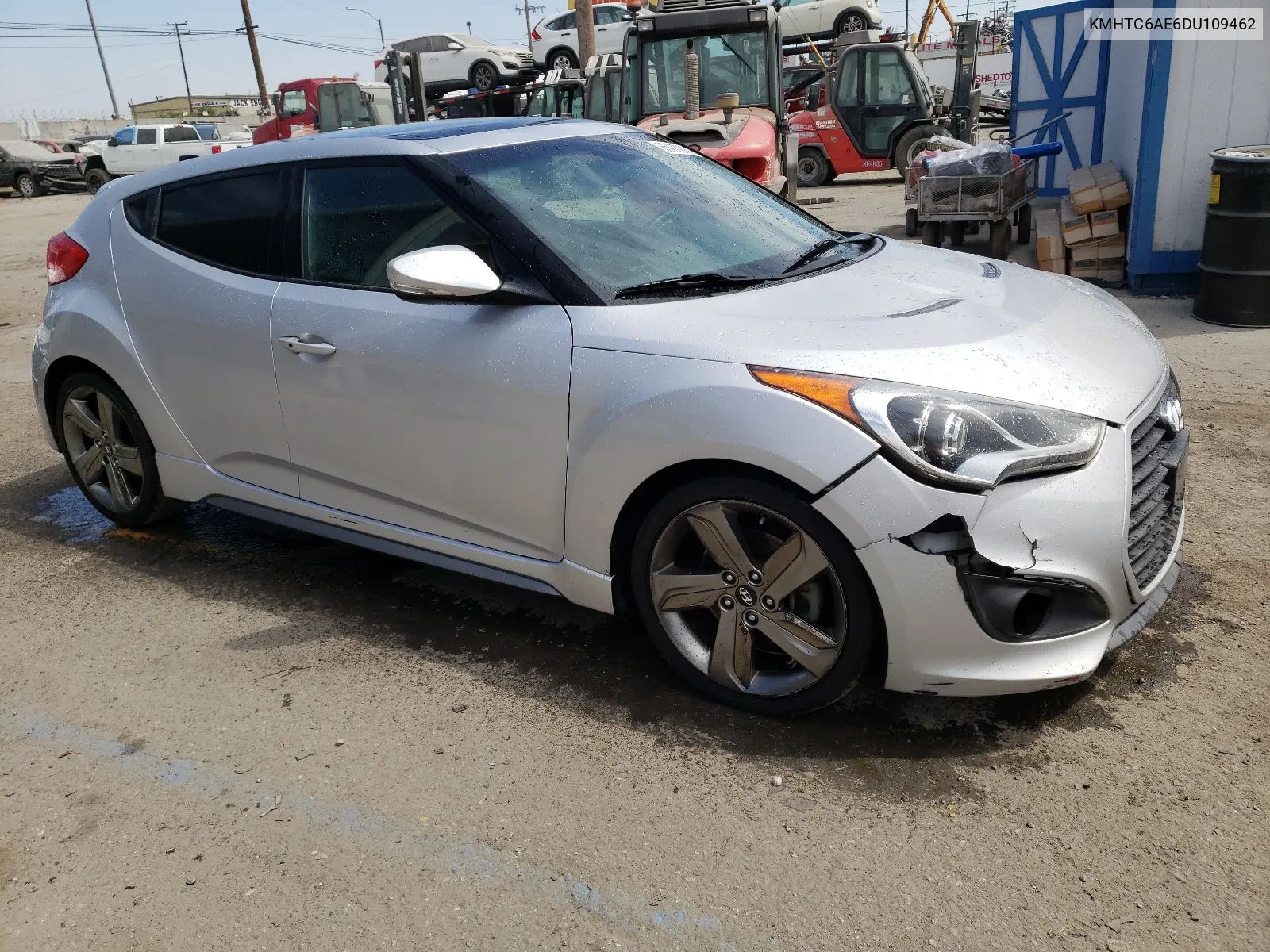 2013 Hyundai Veloster Turbo VIN: KMHTC6AE6DU109462 Lot: 65493074