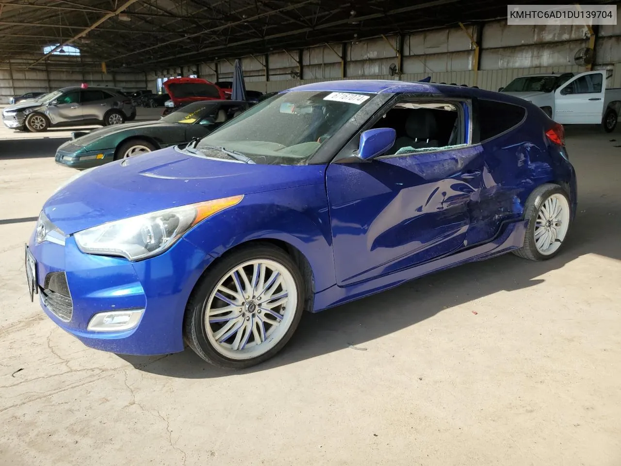 2013 Hyundai Veloster VIN: KMHTC6AD1DU139704 Lot: 67167074