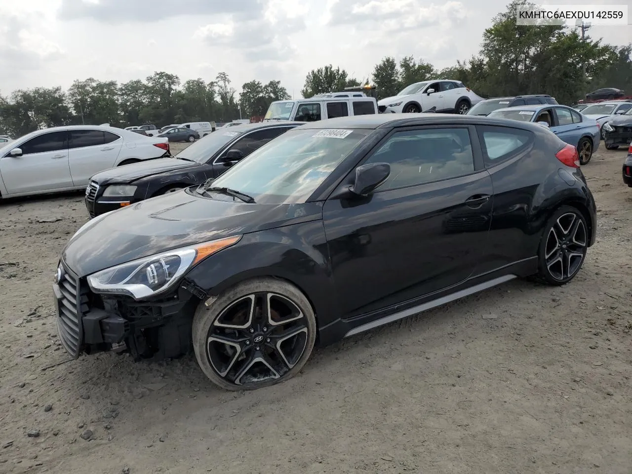 2013 Hyundai Veloster Turbo VIN: KMHTC6AEXDU142559 Lot: 67298404