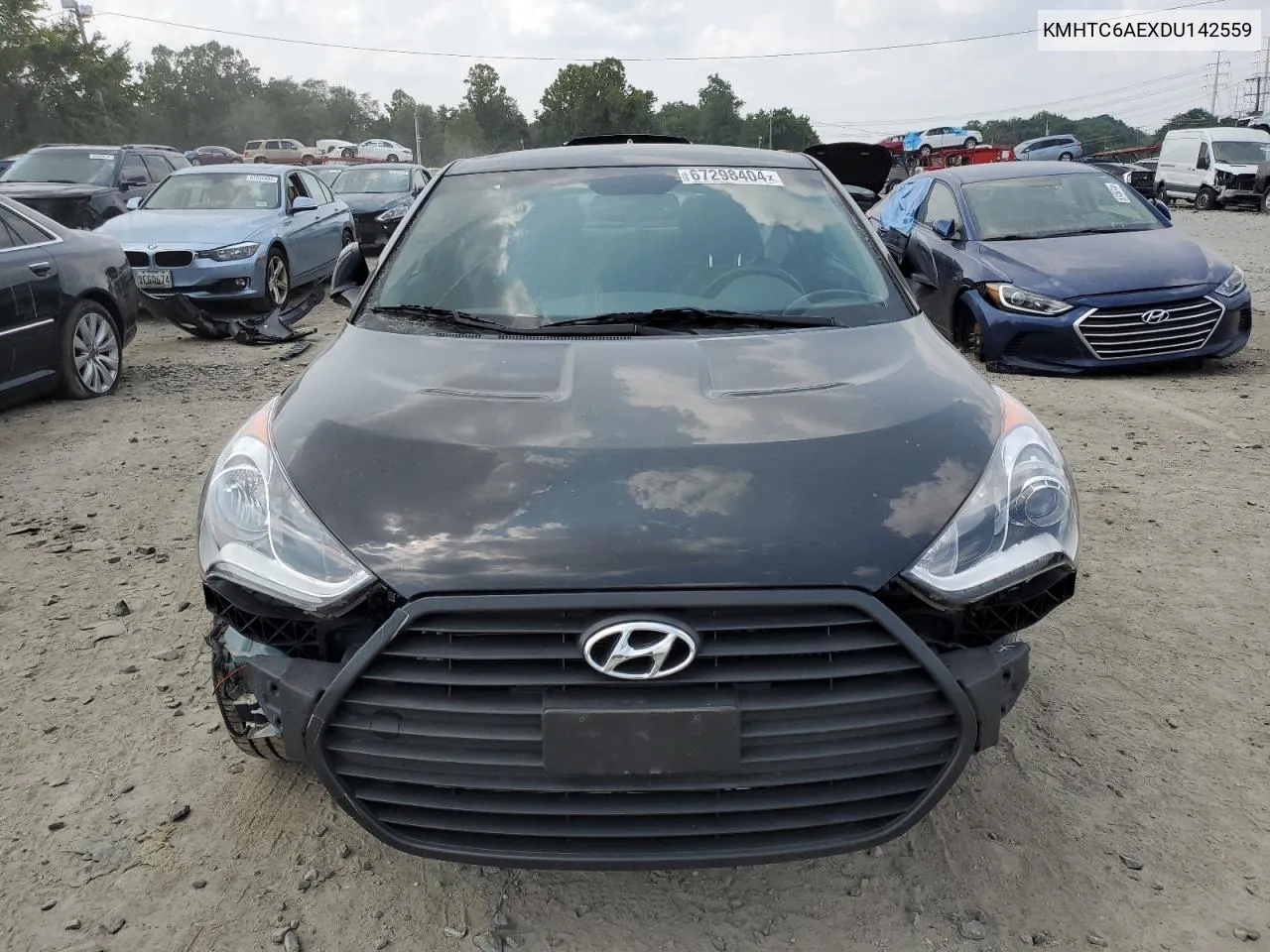 2013 Hyundai Veloster Turbo VIN: KMHTC6AEXDU142559 Lot: 67298404