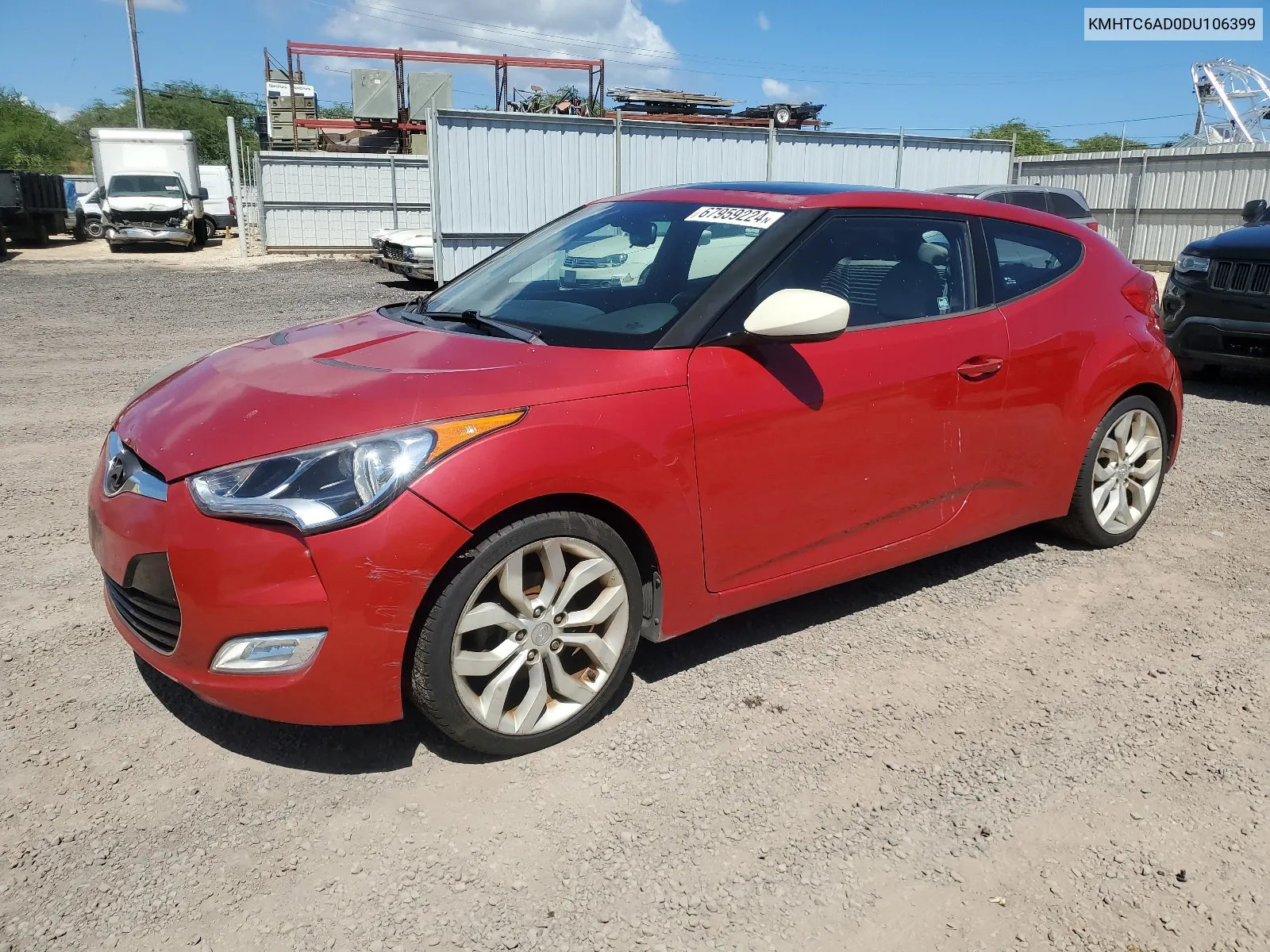 KMHTC6AD0DU106399 2013 Hyundai Veloster