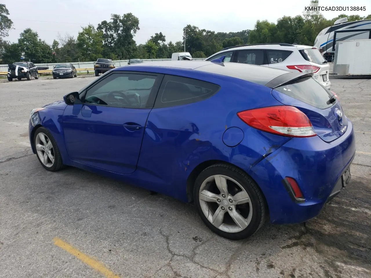 2013 Hyundai Veloster VIN: KMHTC6AD3DU138845 Lot: 68893204