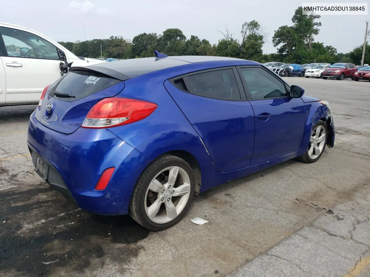 2013 Hyundai Veloster VIN: KMHTC6AD3DU138845 Lot: 68893204