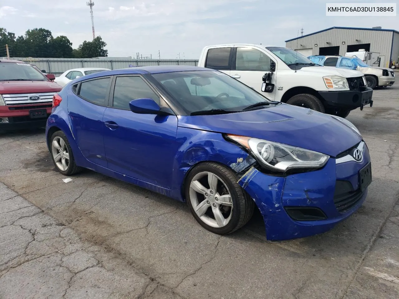 2013 Hyundai Veloster VIN: KMHTC6AD3DU138845 Lot: 68893204