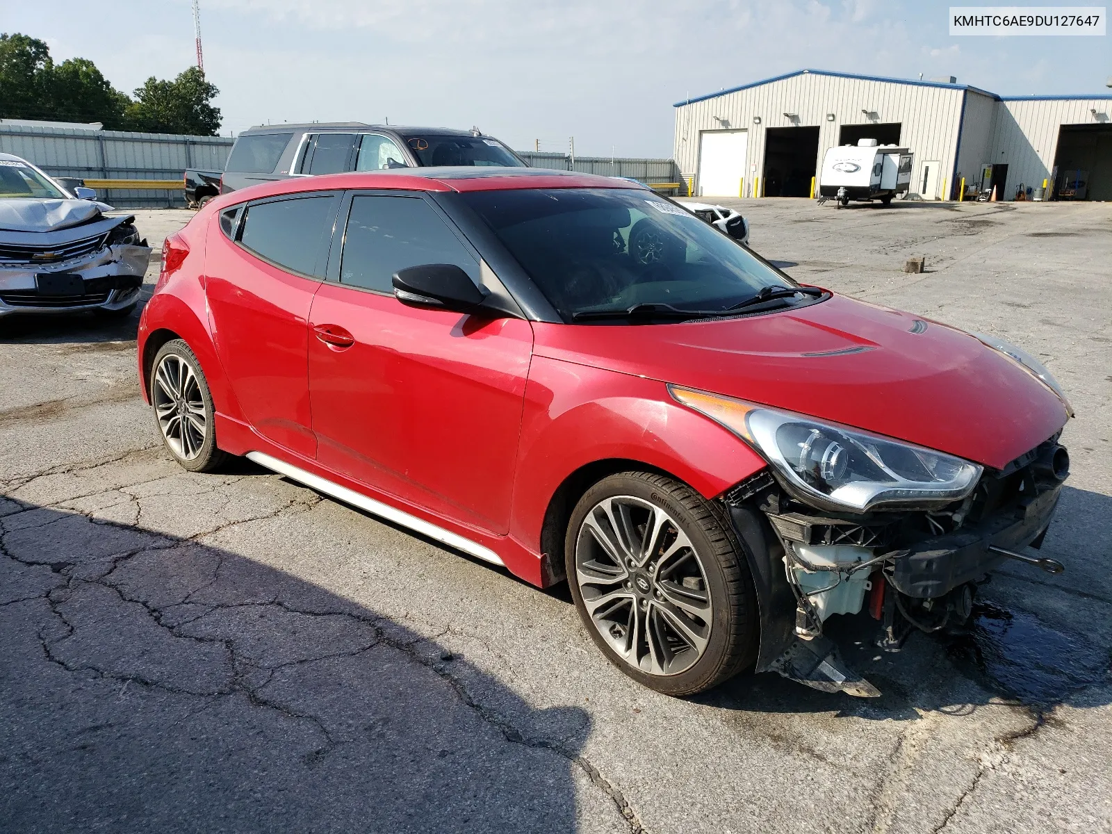 2013 Hyundai Veloster Turbo VIN: KMHTC6AE9DU127647 Lot: 68945914