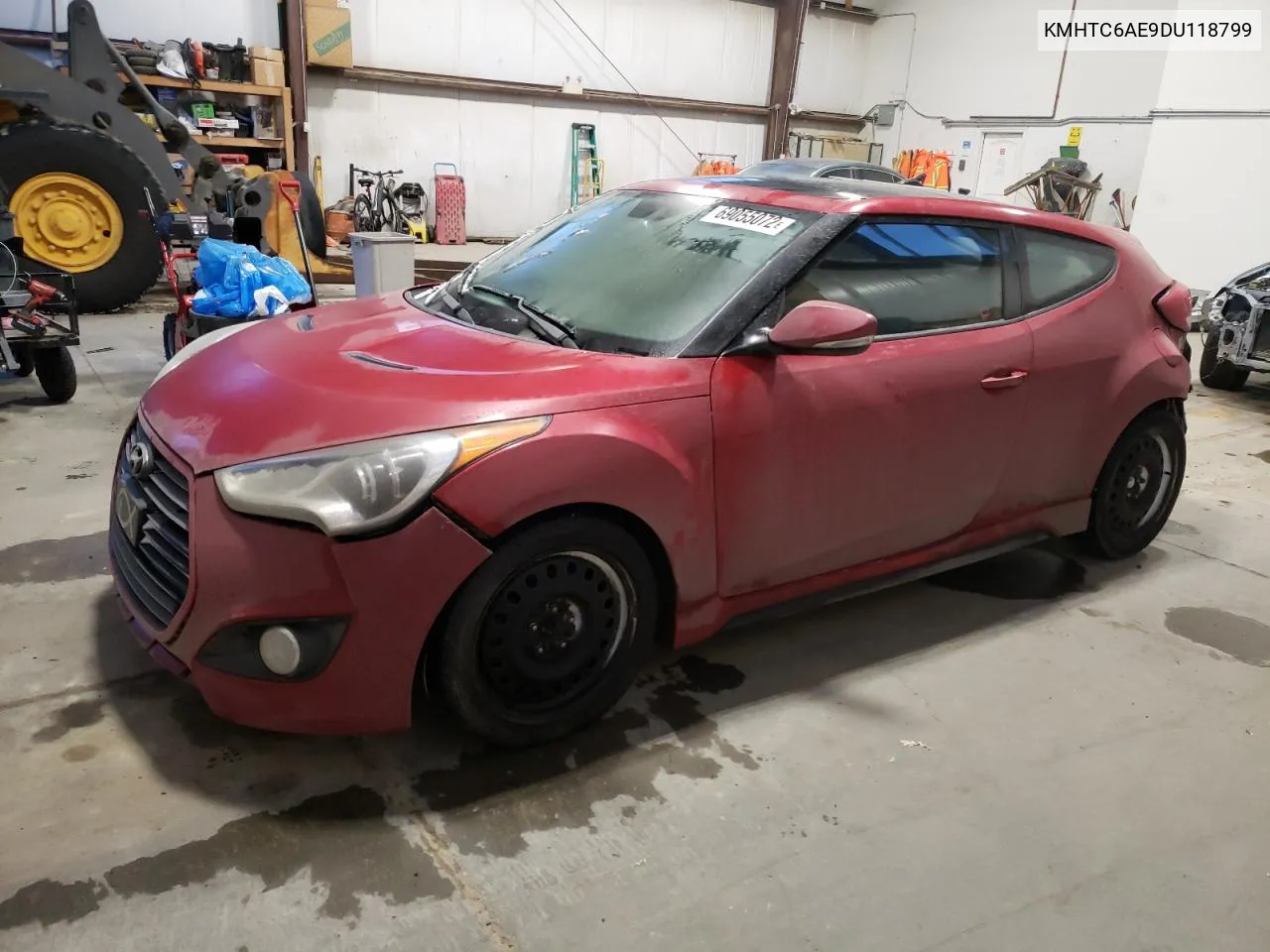 2013 Hyundai Veloster Turbo VIN: KMHTC6AE9DU118799 Lot: 69055072