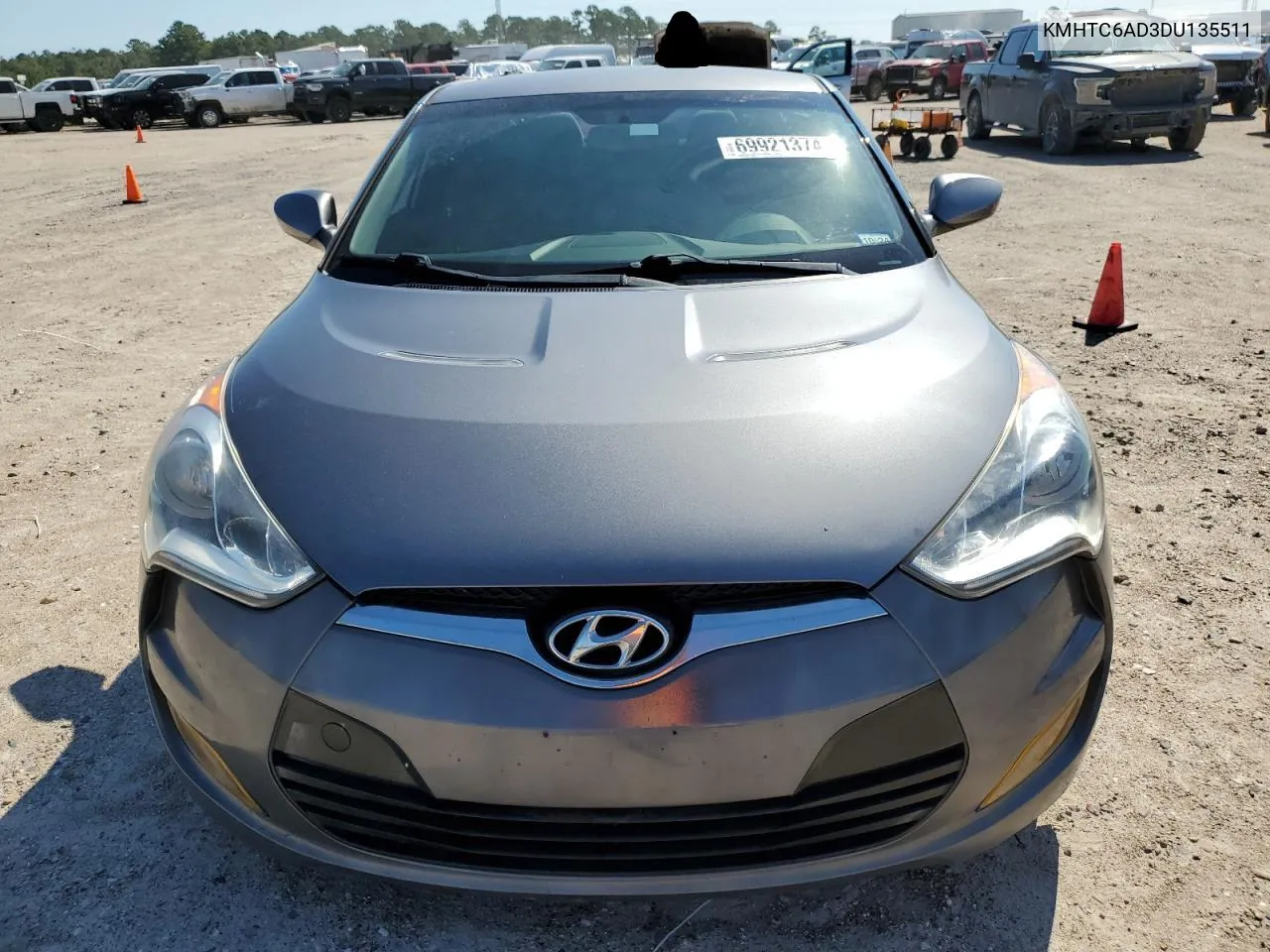 2013 Hyundai Veloster VIN: KMHTC6AD3DU135511 Lot: 69921374