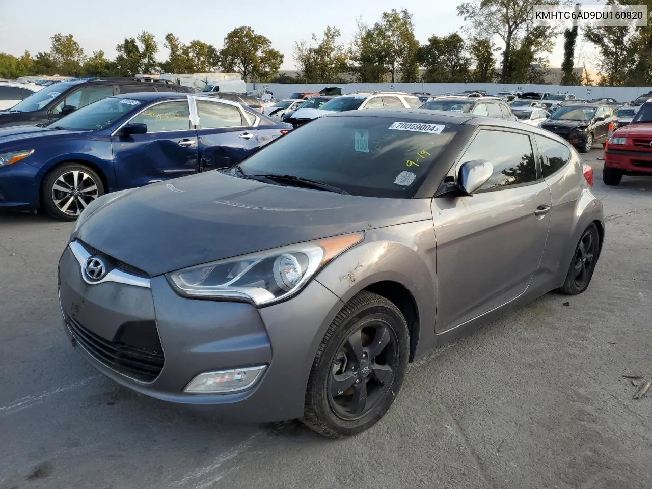 2013 Hyundai Veloster VIN: KMHTC6AD9DU160820 Lot: 70059004