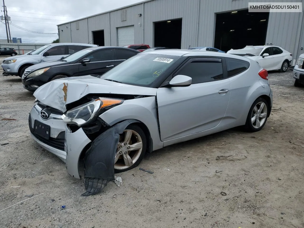 2013 Hyundai Veloster VIN: KMHTC6AD5DU150401 Lot: 70595914