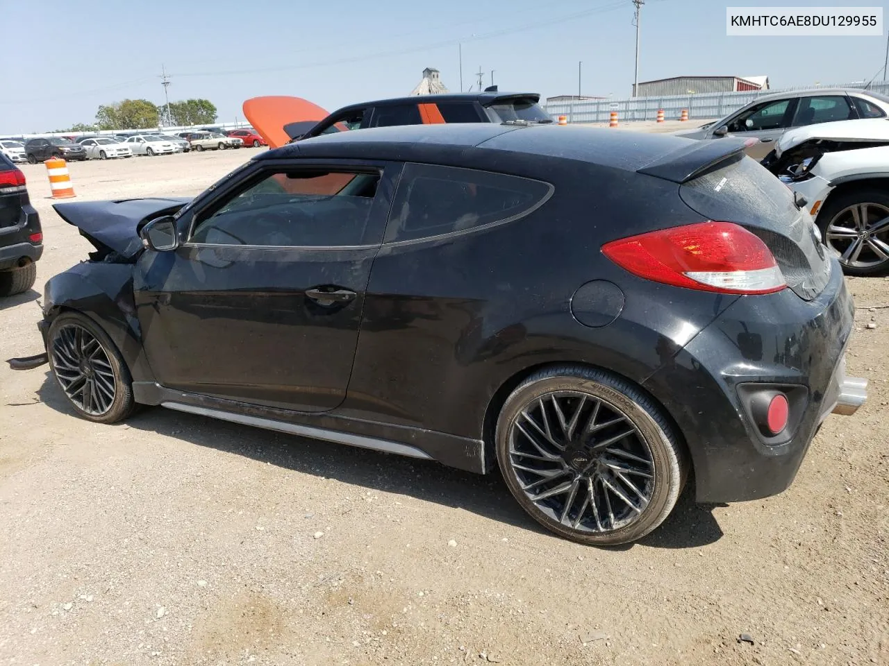 2013 Hyundai Veloster Turbo VIN: KMHTC6AE8DU129955 Lot: 70764554