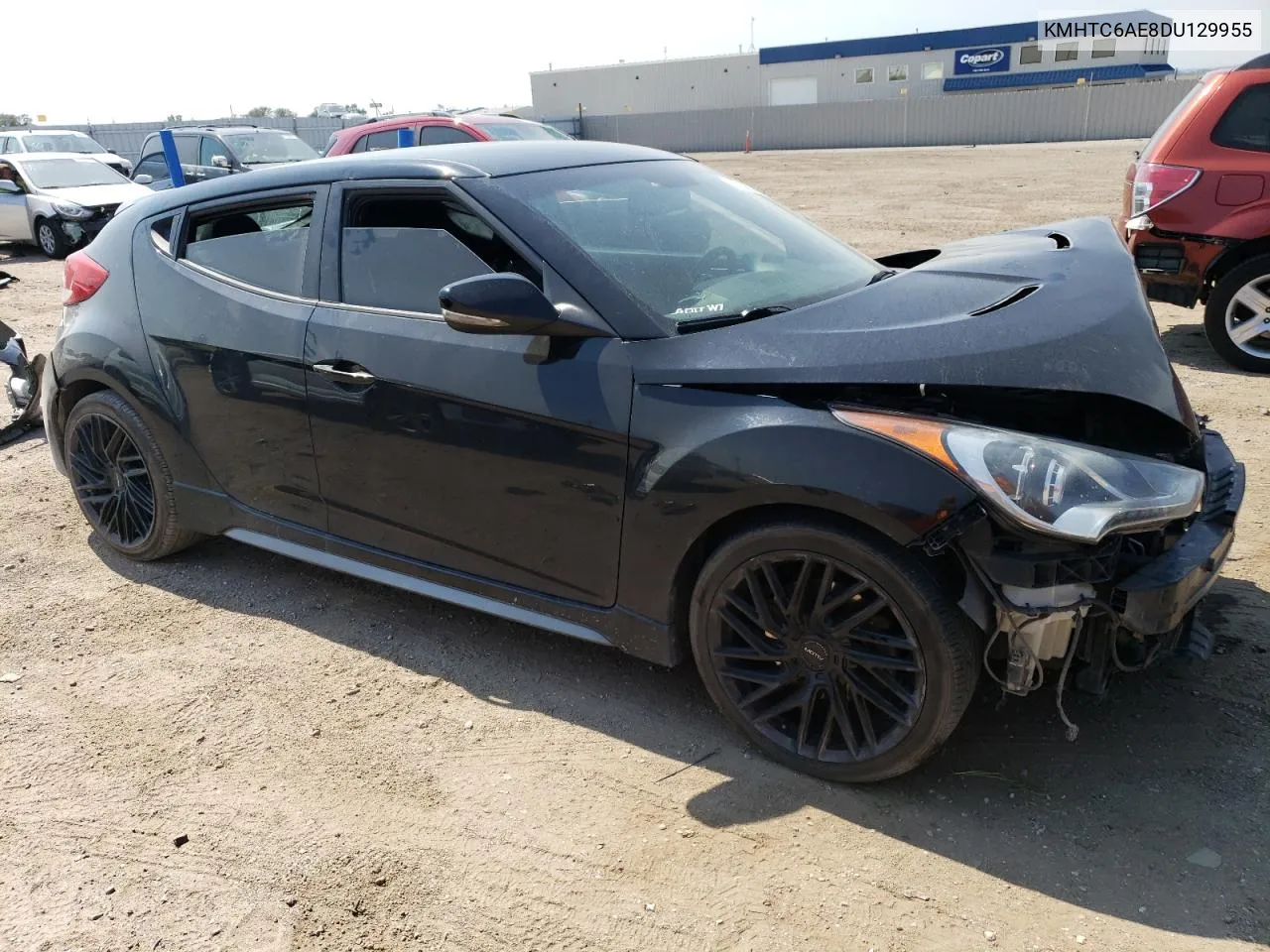 2013 Hyundai Veloster Turbo VIN: KMHTC6AE8DU129955 Lot: 70764554