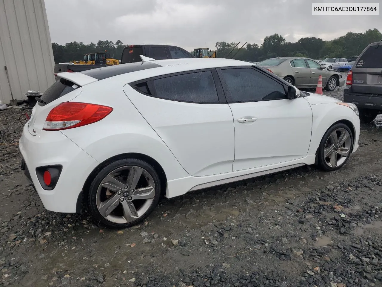 2013 Hyundai Veloster Turbo VIN: KMHTC6AE3DU177864 Lot: 71562814