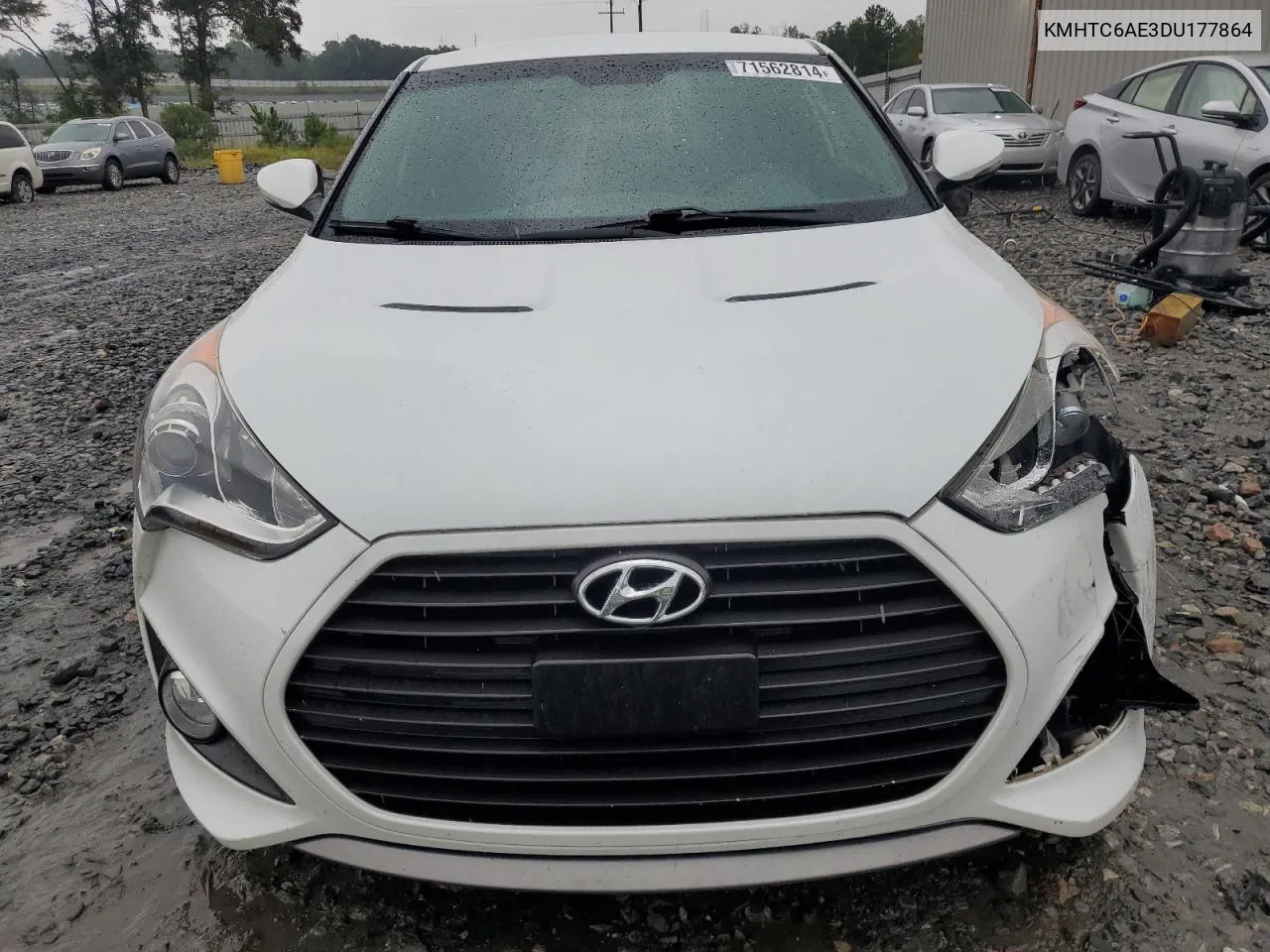 2013 Hyundai Veloster Turbo VIN: KMHTC6AE3DU177864 Lot: 71562814