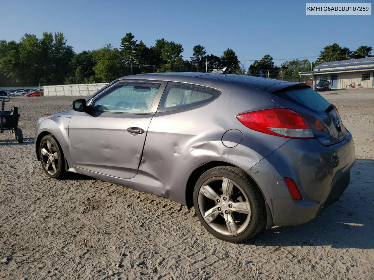 2013 Hyundai Veloster VIN: KMHTC6AD0DU107259 Lot: 71747984