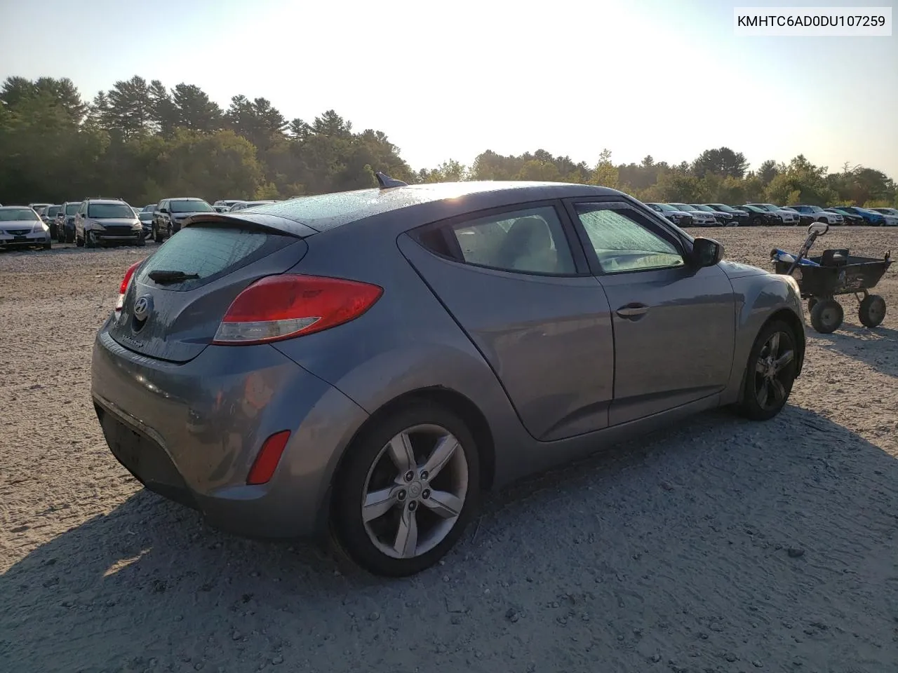 2013 Hyundai Veloster VIN: KMHTC6AD0DU107259 Lot: 71747984