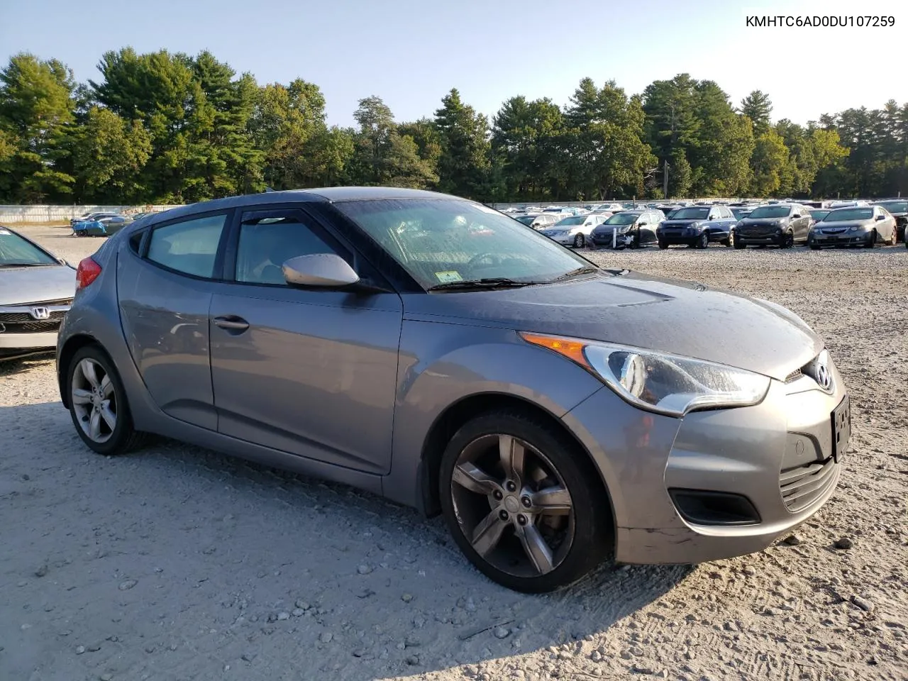 2013 Hyundai Veloster VIN: KMHTC6AD0DU107259 Lot: 71747984