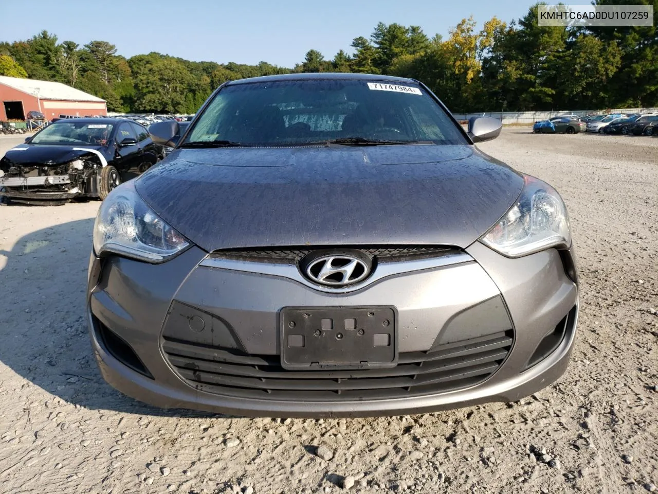 2013 Hyundai Veloster VIN: KMHTC6AD0DU107259 Lot: 71747984