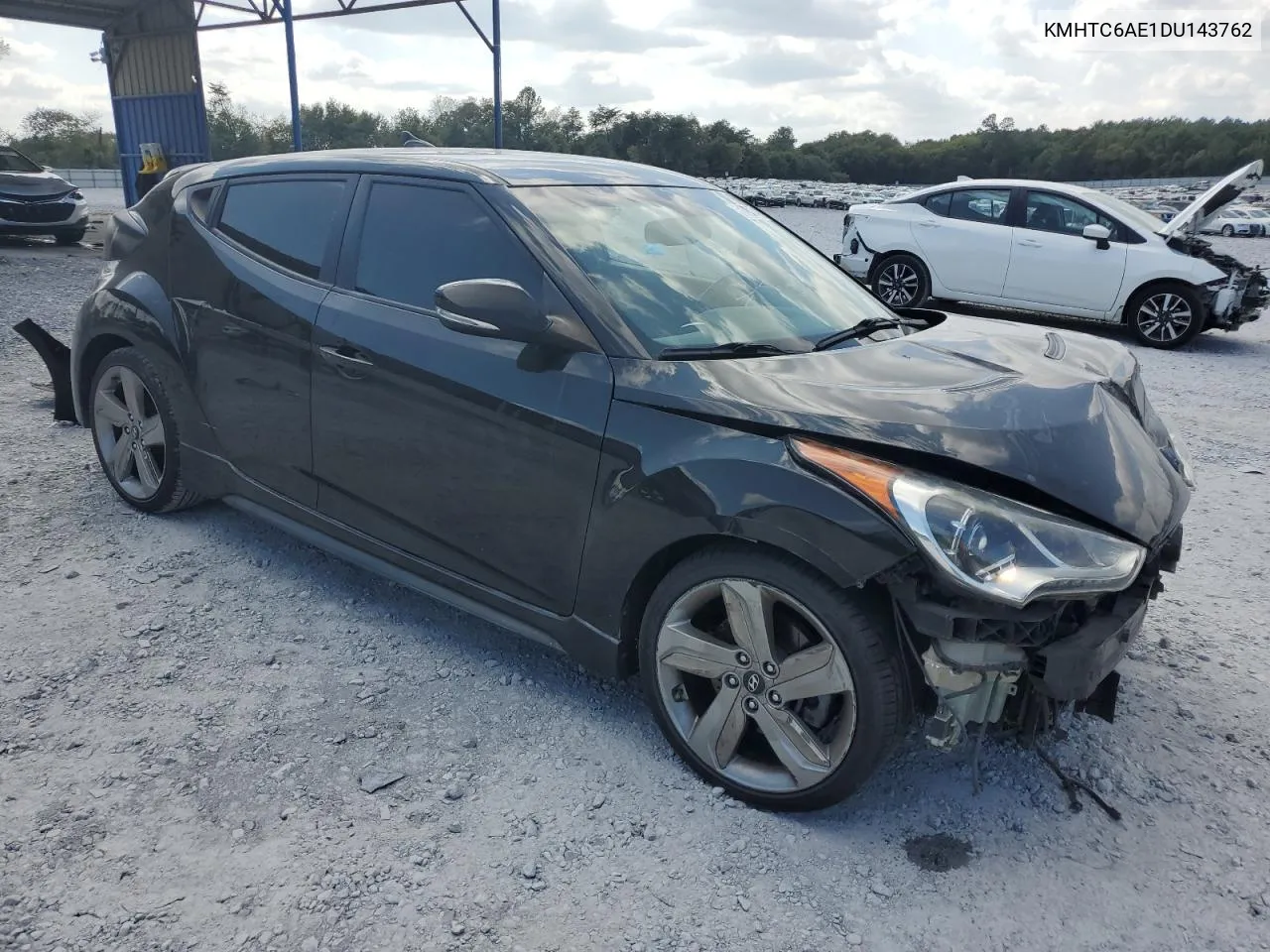 2013 Hyundai Veloster Turbo VIN: KMHTC6AE1DU143762 Lot: 71797174