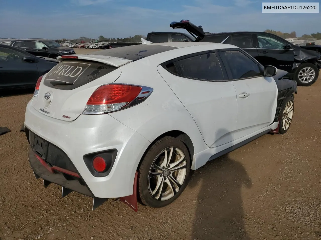 2013 Hyundai Veloster Turbo VIN: KMHTC6AE1DU126220 Lot: 71816384