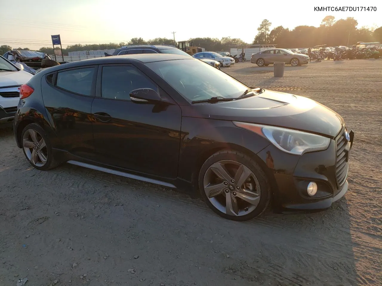 2013 Hyundai Veloster Turbo VIN: KMHTC6AE7DU171470 Lot: 72215284