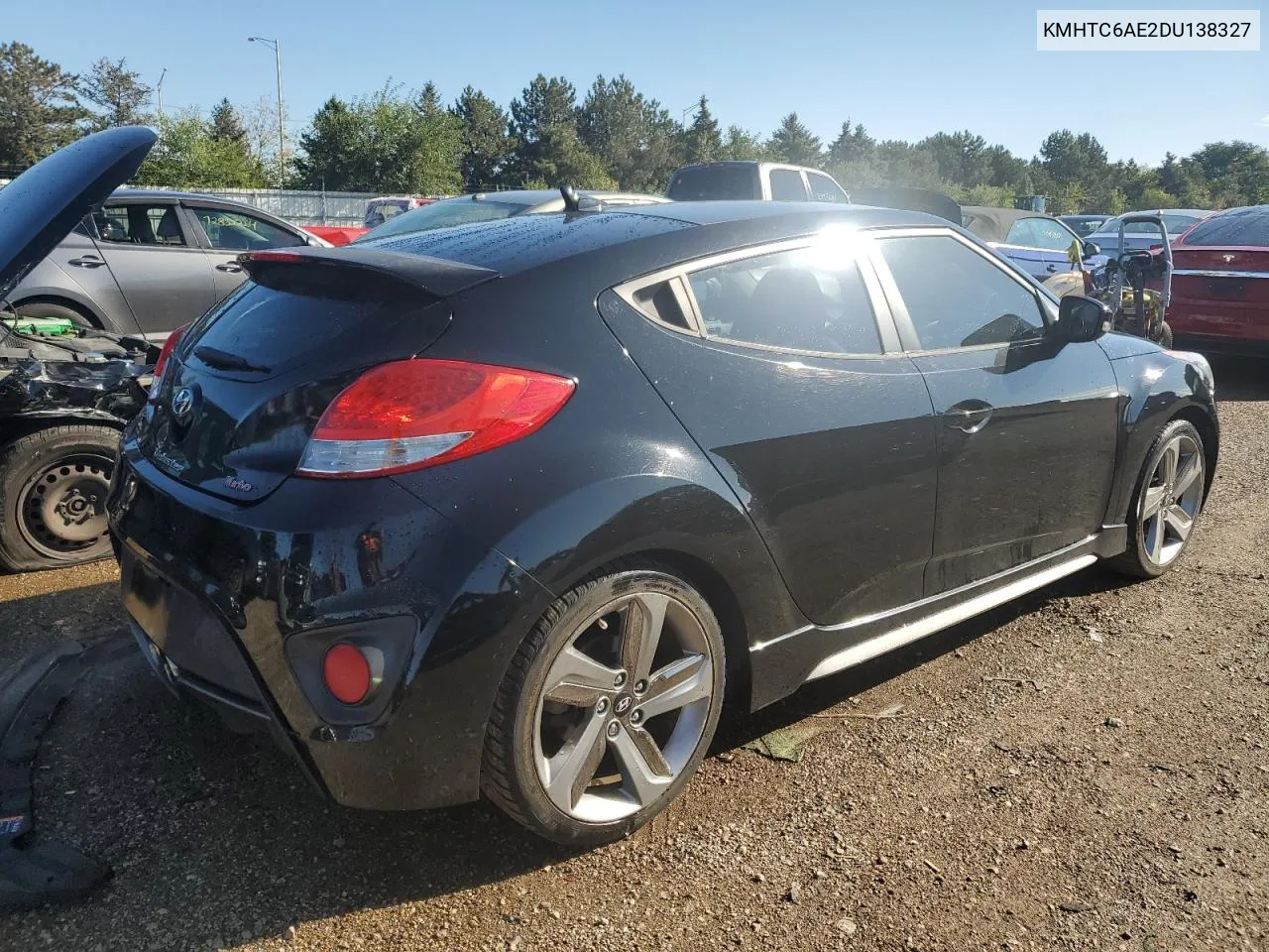 2013 Hyundai Veloster Turbo VIN: KMHTC6AE2DU138327 Lot: 72379734