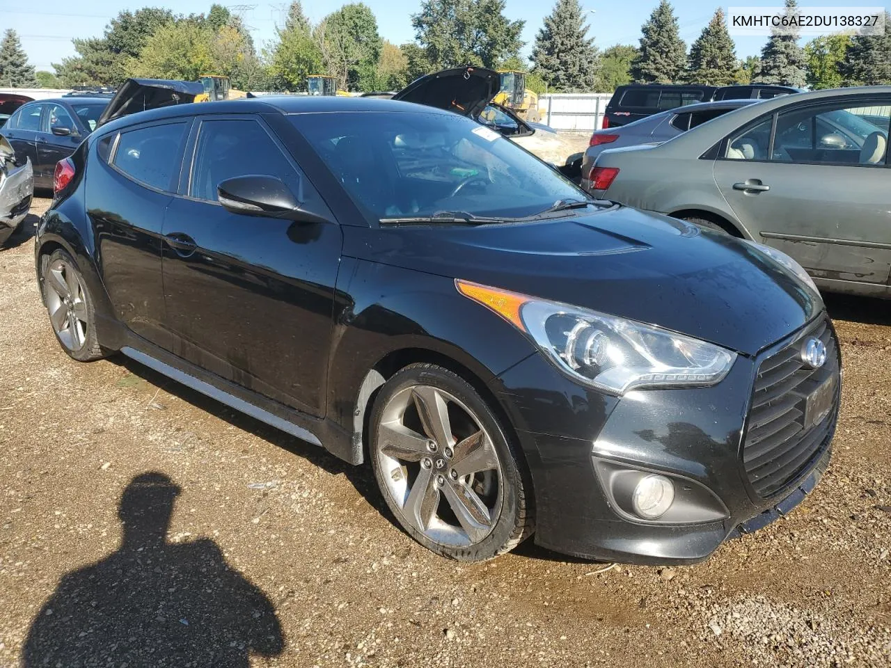 2013 Hyundai Veloster Turbo VIN: KMHTC6AE2DU138327 Lot: 72379734