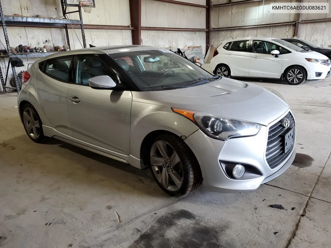 2013 Hyundai Veloster Turbo VIN: KMHTC6AE0DU083621 Lot: 72652304